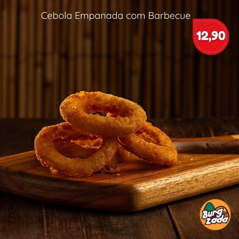 Cebola Empanada com Barbecue - 5 unidades
